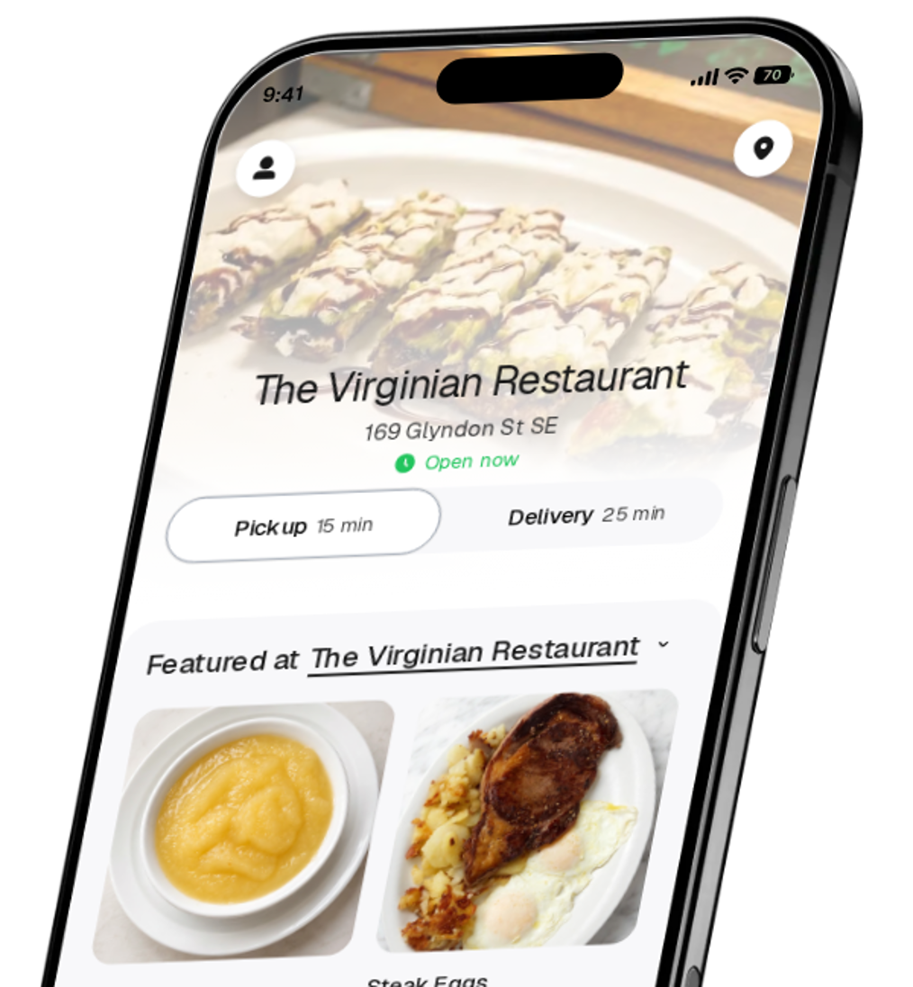 The Virginian Restaurant app preview