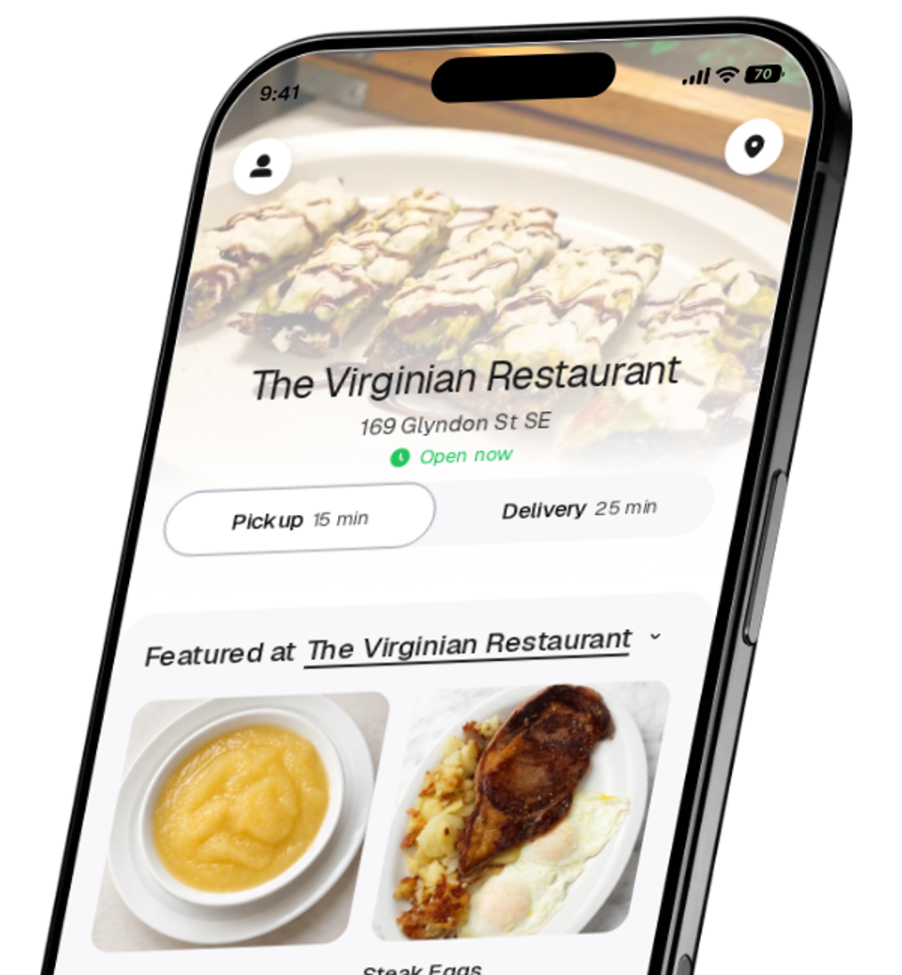 The Virginian Restaurant app preview