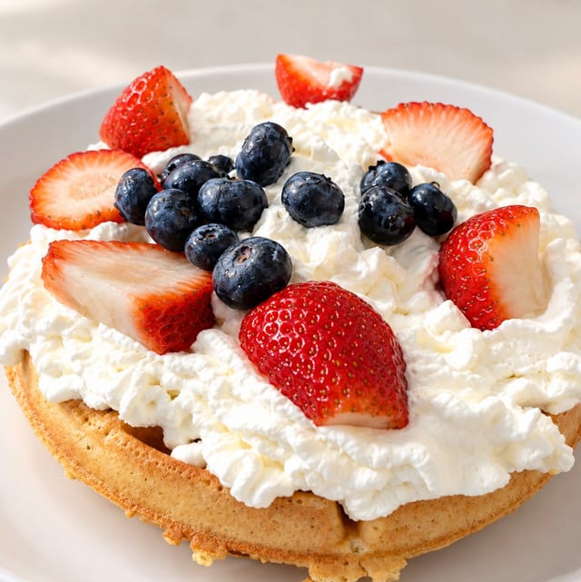 Red, White, Blue Waffle.